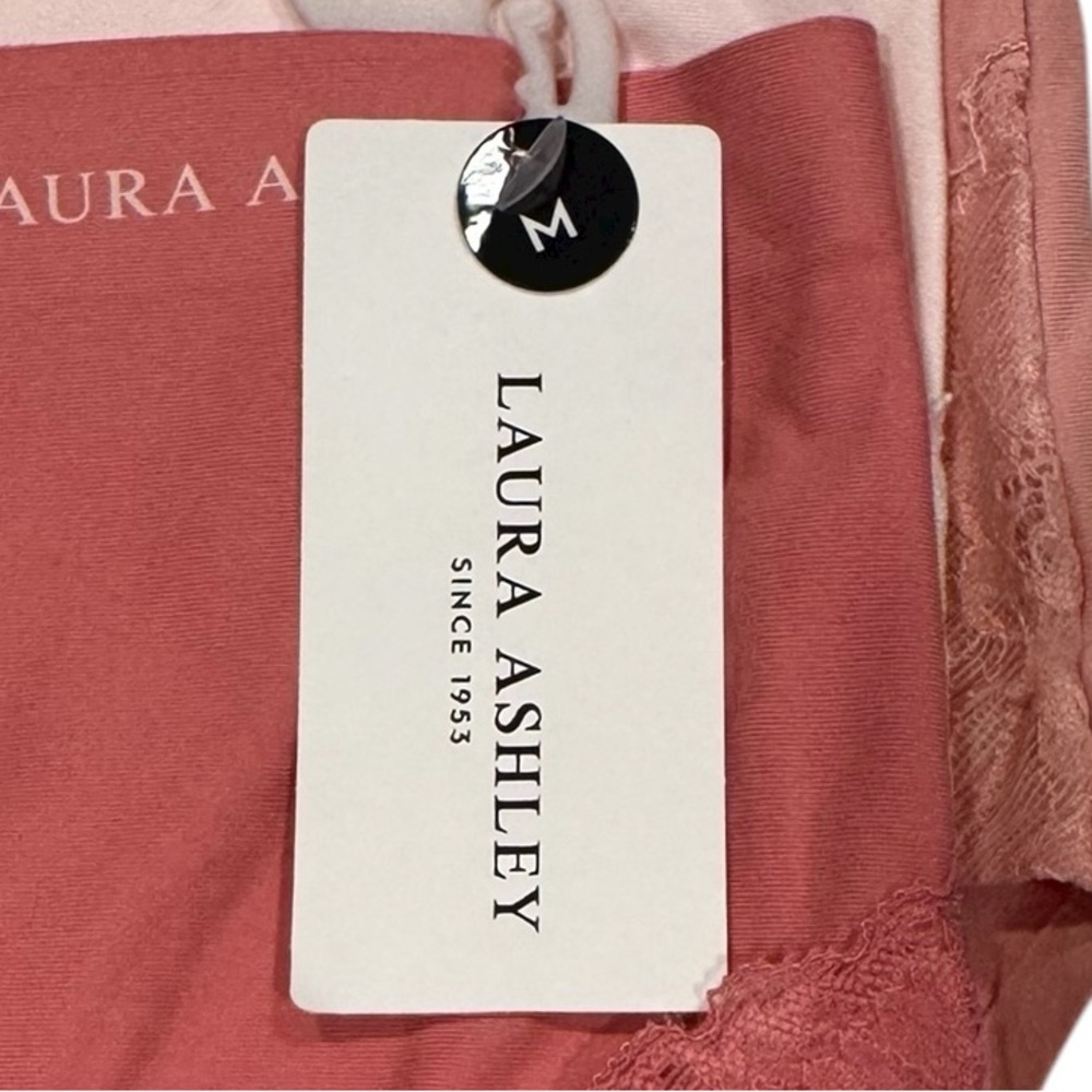 LAURA ASHLEY 5 Pack Panties No Show Super Soft Lace Detail NWT Medium - Picture 5 of 10